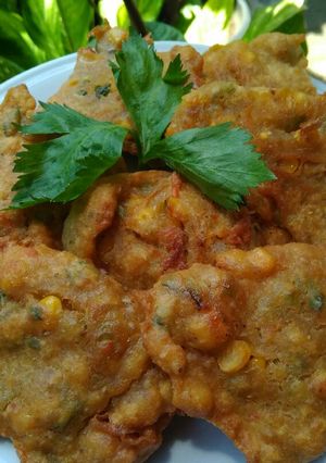 Foto resep Perkedel jagung terasi pedas ala resep mbah uyut