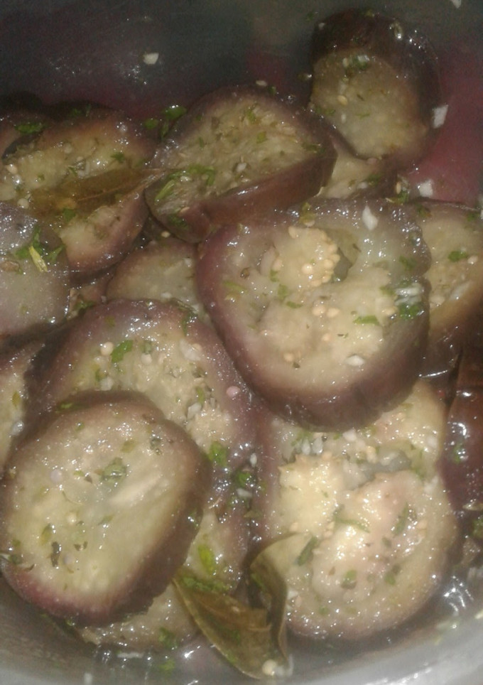 Una foto de Berenjenas al escabeche