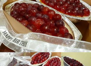 Foto resep NY Cheesecake with Grapes