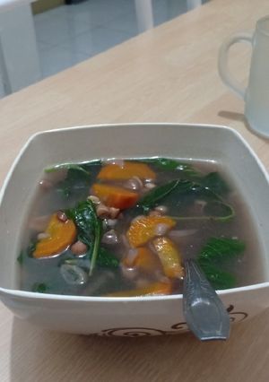 Foto resep Sayur bayam wortel kacang simple