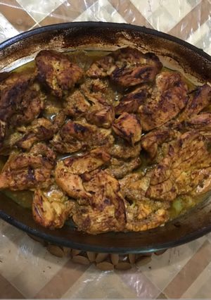 صورة لوصفة صدور الدجاج المتبلة بالفرن