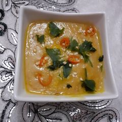 A picture of Mong and masoor daal (soup).