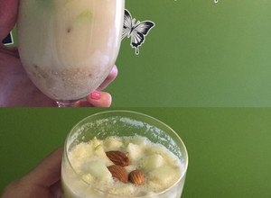 Una foto de Quinoa con leche de almendras