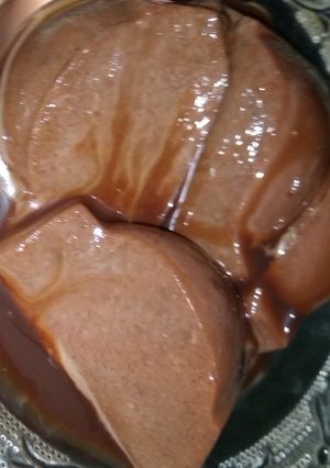 Foto resep Pudding roti sobek coklat sederhana