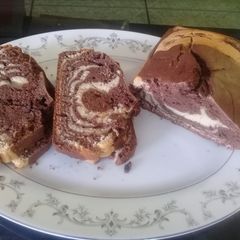 A picture of Zebra cake.