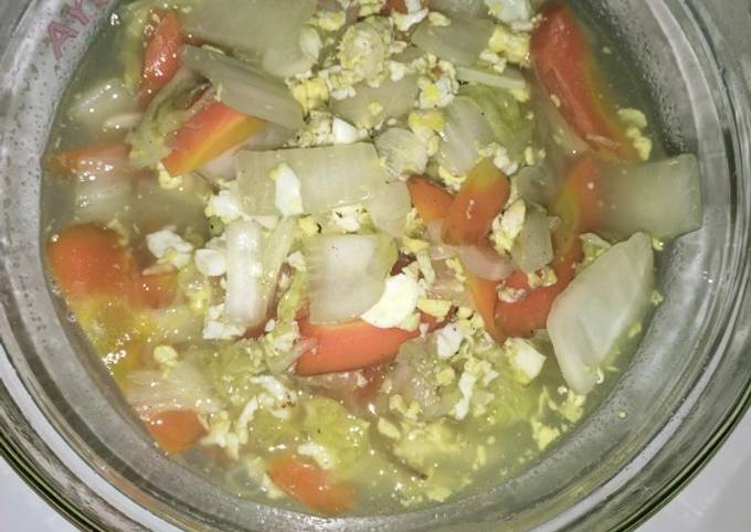 Cara membuat Tumis sawi putih wortel dan orek telur Cara membuat Tumis sawi putih wortel dan orek telur