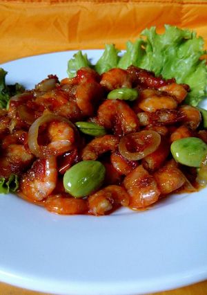 Foto resep Sambal goreng udang petai / pete