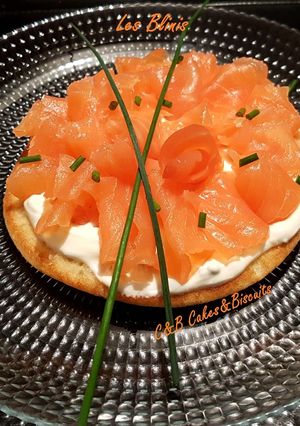 Une photo de Les Blinis Saumon Ciboulette
