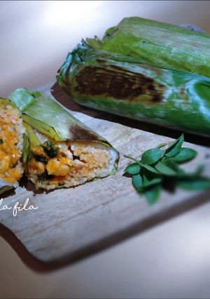 Foto resep Nasi bakar ayam kemangi