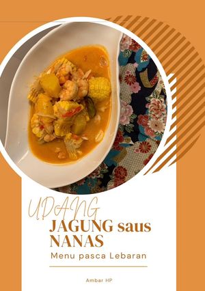 Foto resep Udang & jagung masak nanas