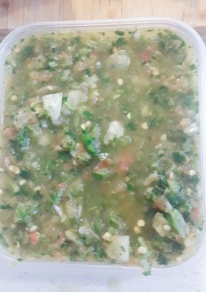 Una foto de Salsa pico de gallo