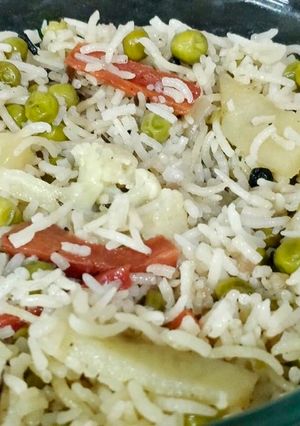 A picture of Vegetables Pulao.