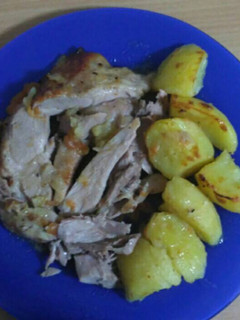 Una foto de Pierna de pavo al horno