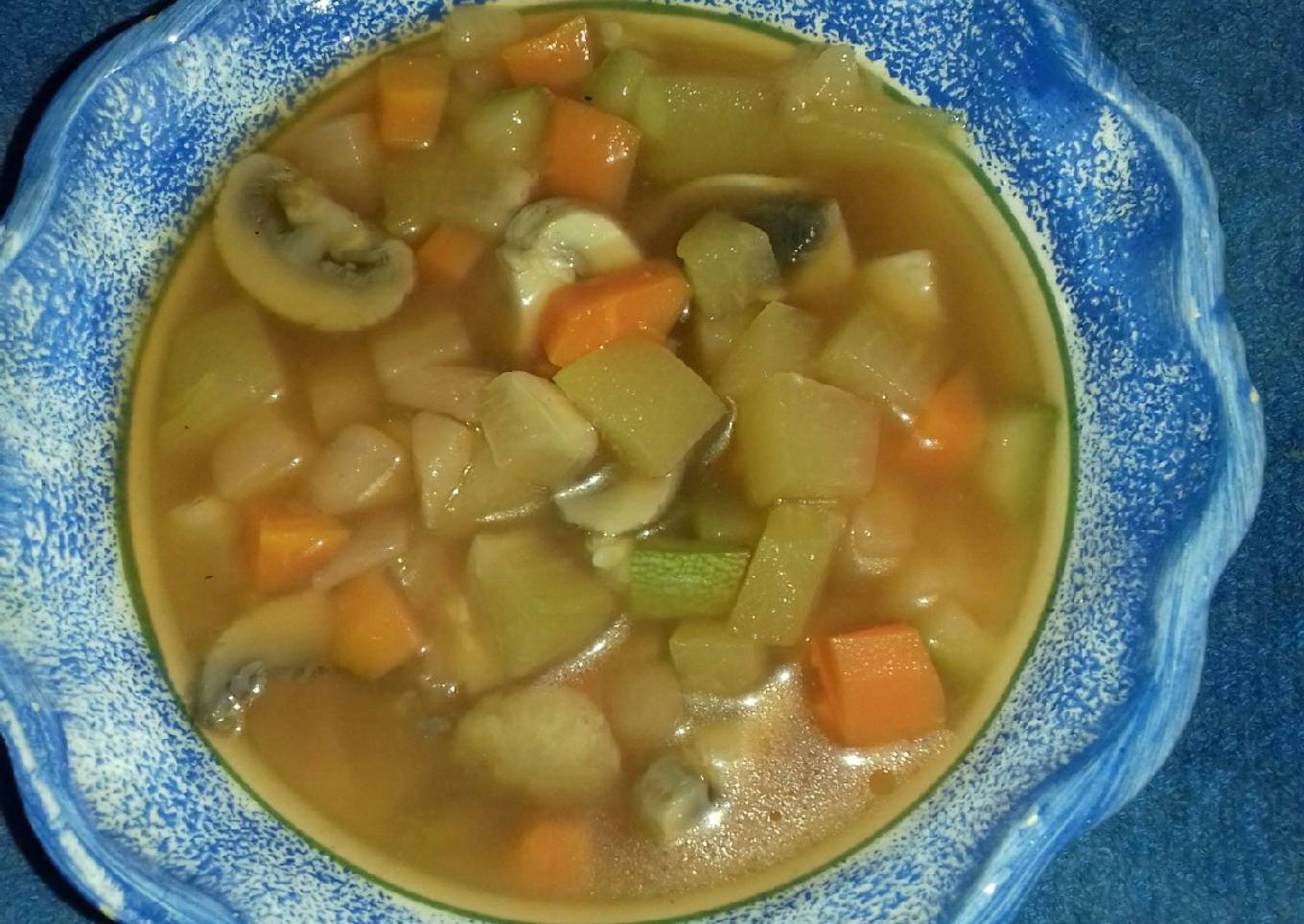 Sopa de verduras, básica