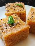 Brown bread dhokla