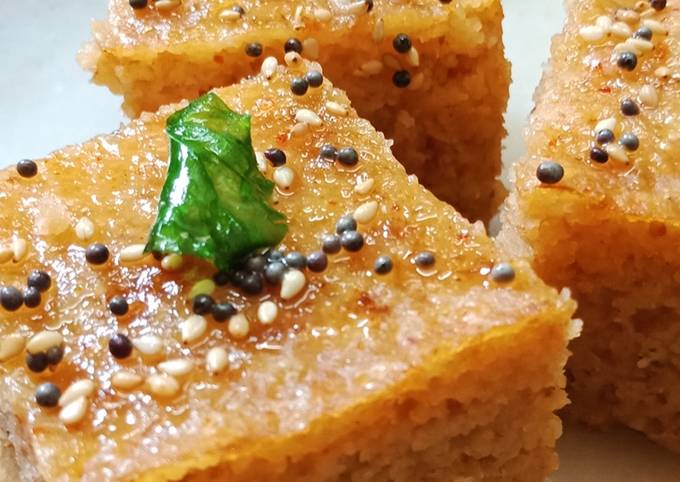 Brown bread dhokla