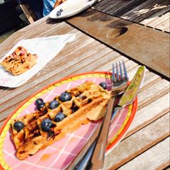 A picture of Oats waffles.
