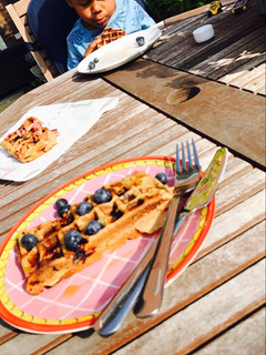 A picture of Oats waffles.