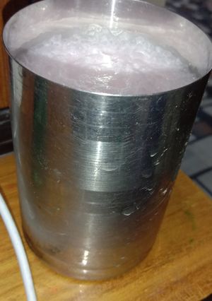 A picture of Roohafza milk.