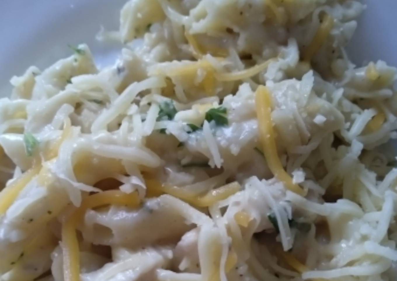 Macarrones con pechuga de pollo