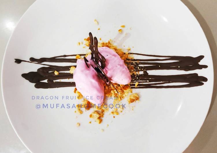 Bagaimana Membuat Dragon Fruit Ice Cream Anti Gagal