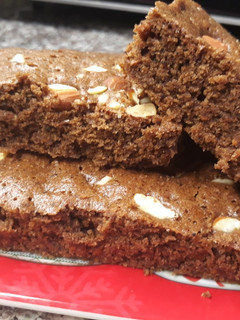 Una foto de Brownie de zanahoria