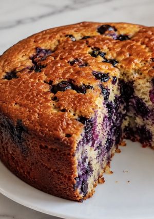 Una foto de Torta húmeda de Arándanos 🫐