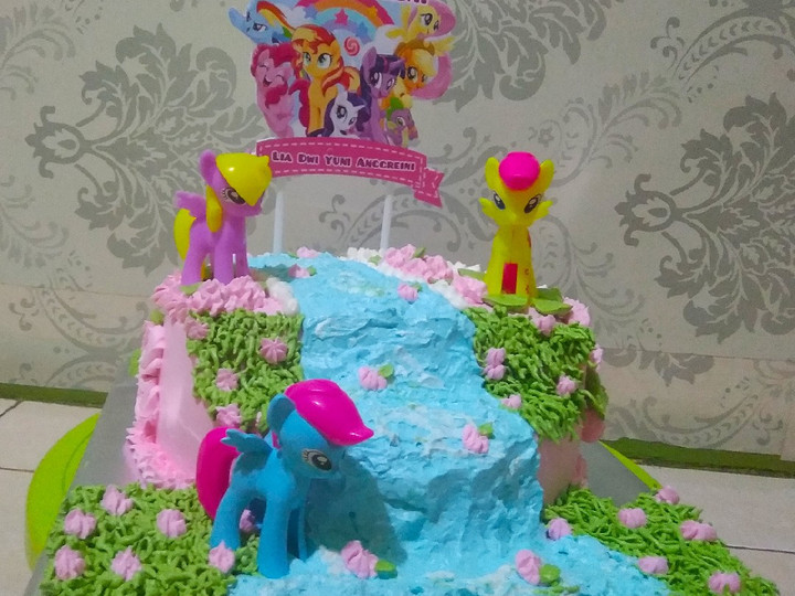 Cara Memasak Kue ulang tahun little pony Simpel