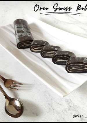 Foto resep Oreo Swiss Roll