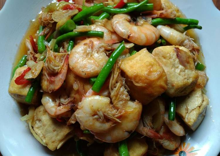 Udang tahu saos tiram