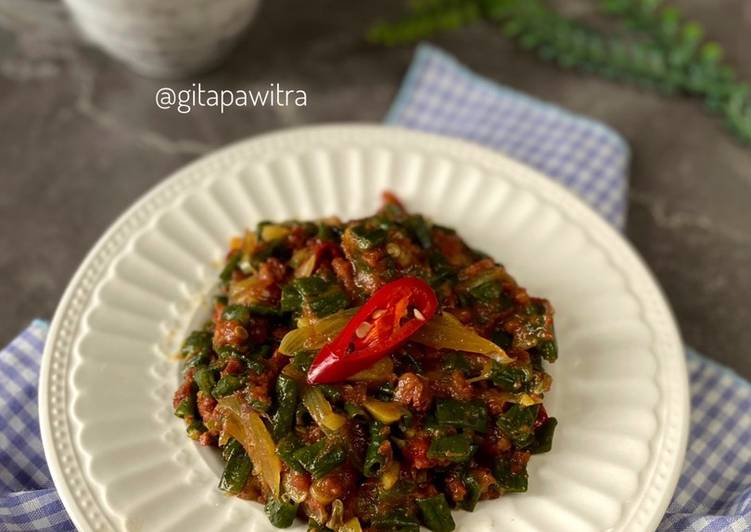 Oseng Kornet Kacang Panjang