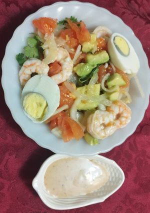 夏日輕食沙拉晚餐 的食譜成品照片