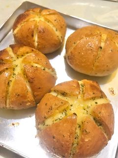Foto resep Korean Garlic Cheese Bread (cream cheese home made)