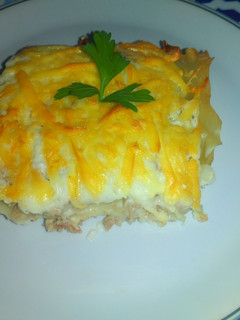 Una foto de Lasaña de carne y salsa bechamel