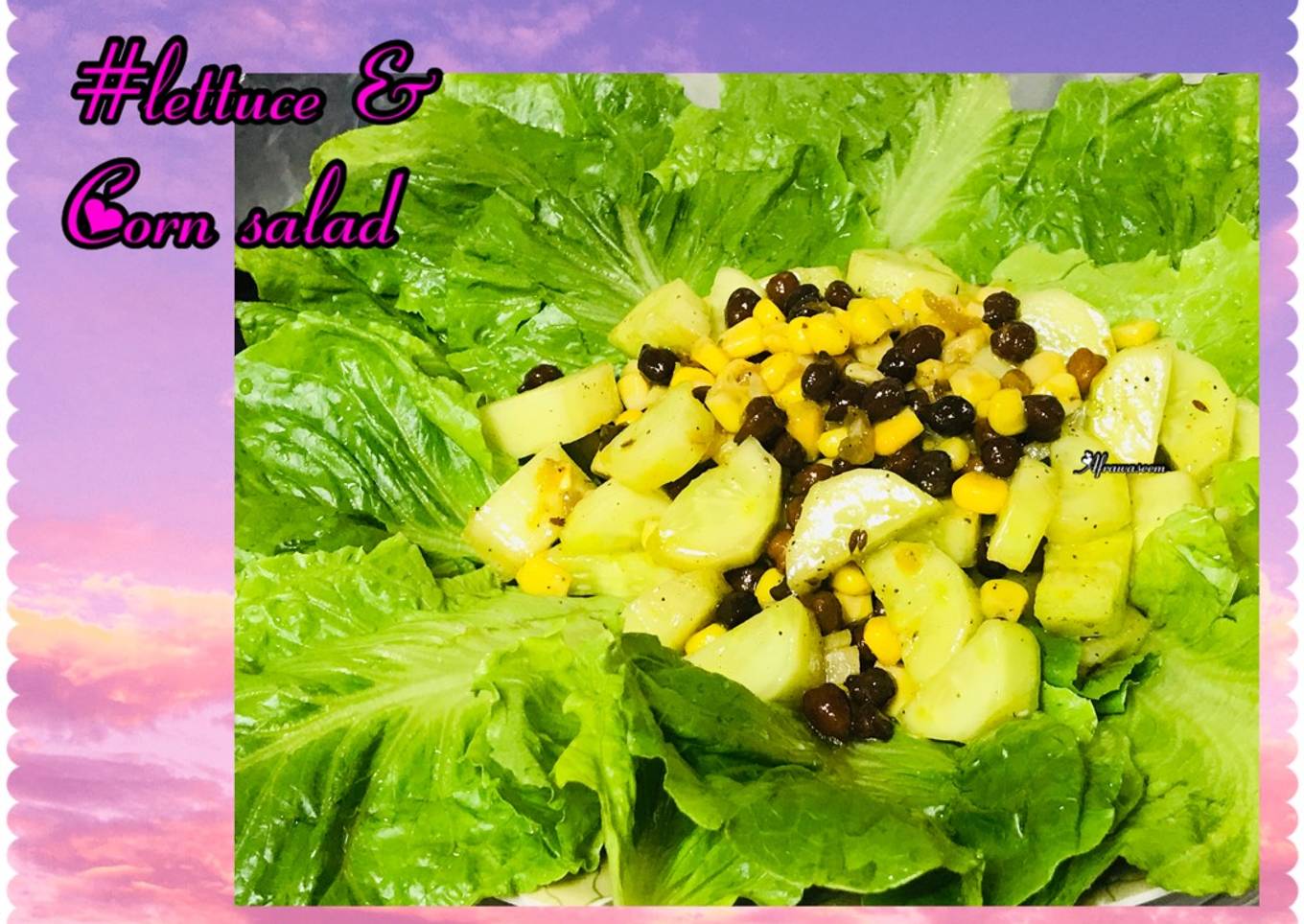Lettuce & sweet corn salad