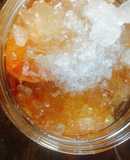 Chanh đào ngâm mật ong, đường phèn