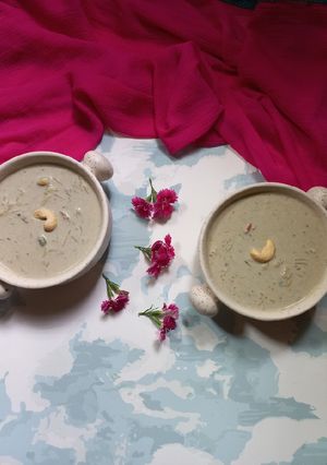 A picture of Pan flavour kheer.
