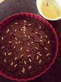 Castagnaccio con crema pasticcera allo champagne