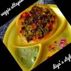 A picture of Veggies uttapam.