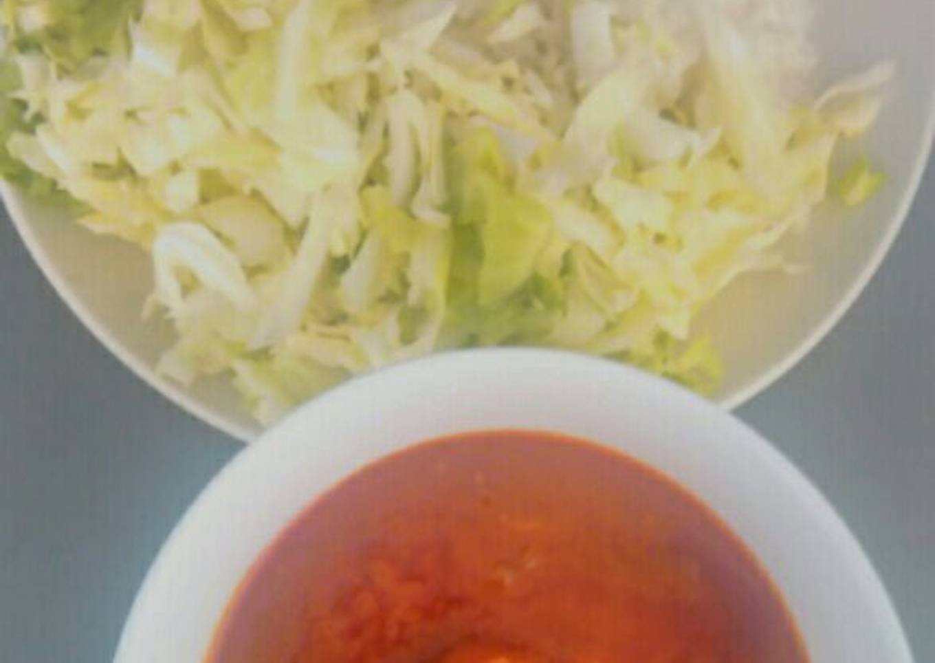 Ramen style boiled stew with coconut oil