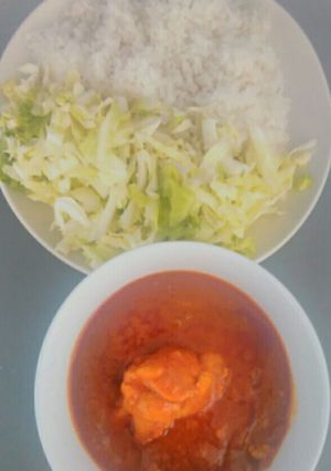 A picture of Ramen style boiled stew with coconut oil.