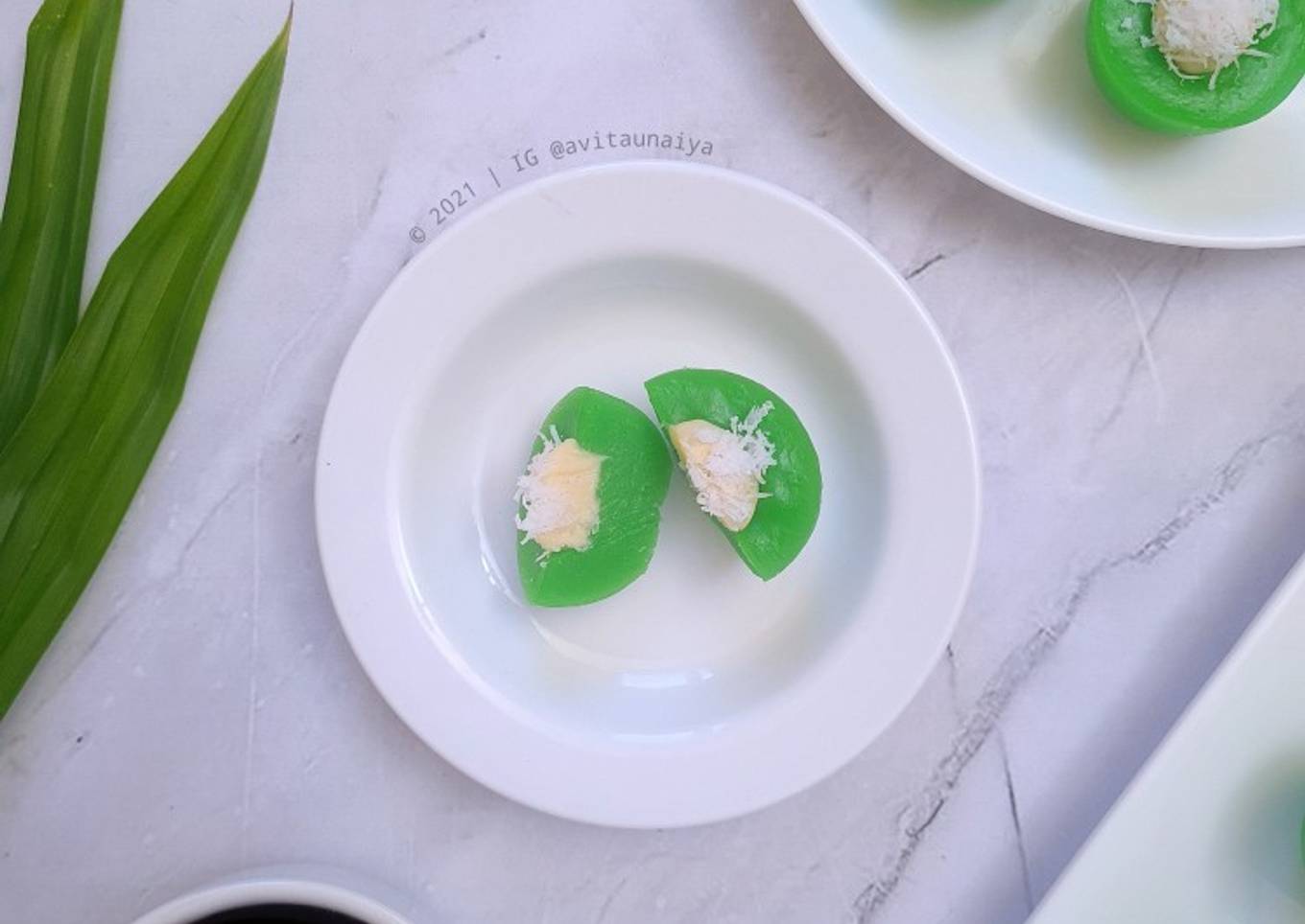 Kue Lumpang Pandan Keju