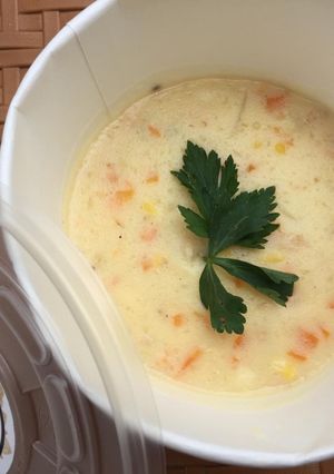 Foto resep Salmon cream soup