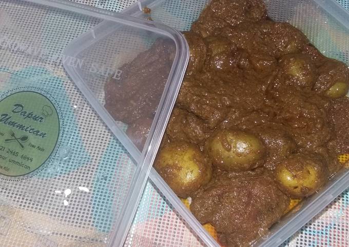 Wajib coba! Cara praktis bikin Rendang Plus Kentang Mini Ala Dapur Ummican yang nagih banget