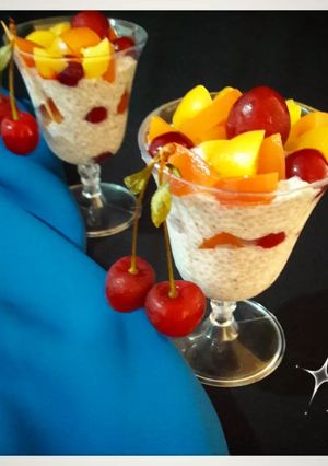عکسی از دستور پودینگ دانه چیا
