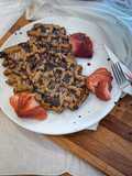 Gofres de avena y cacao