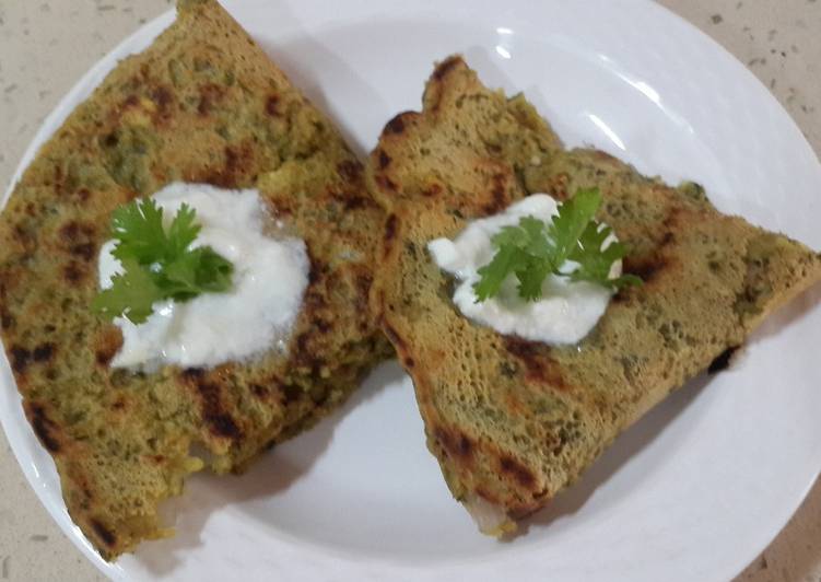 Recipe of Any-night-of-the-week Multigrain Thalipeeth of Leftover chapattis