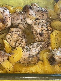 Una foto de Pollo al horno