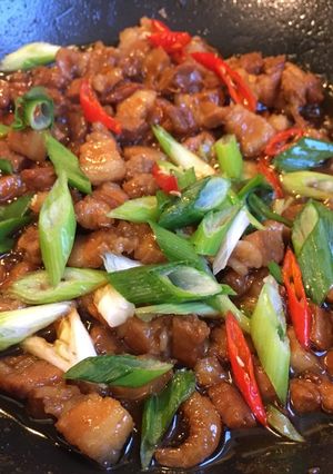 Hình của món Thịt kho quẹt.