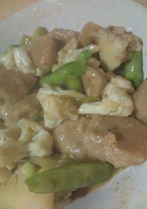 Foto resep Cah bakso bunga kol